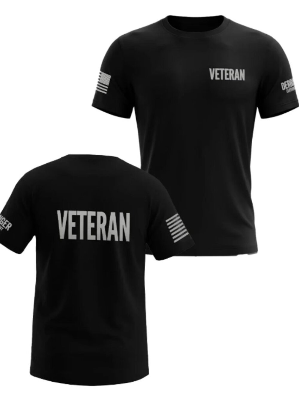 Mens Veterens T-Shirt - Black